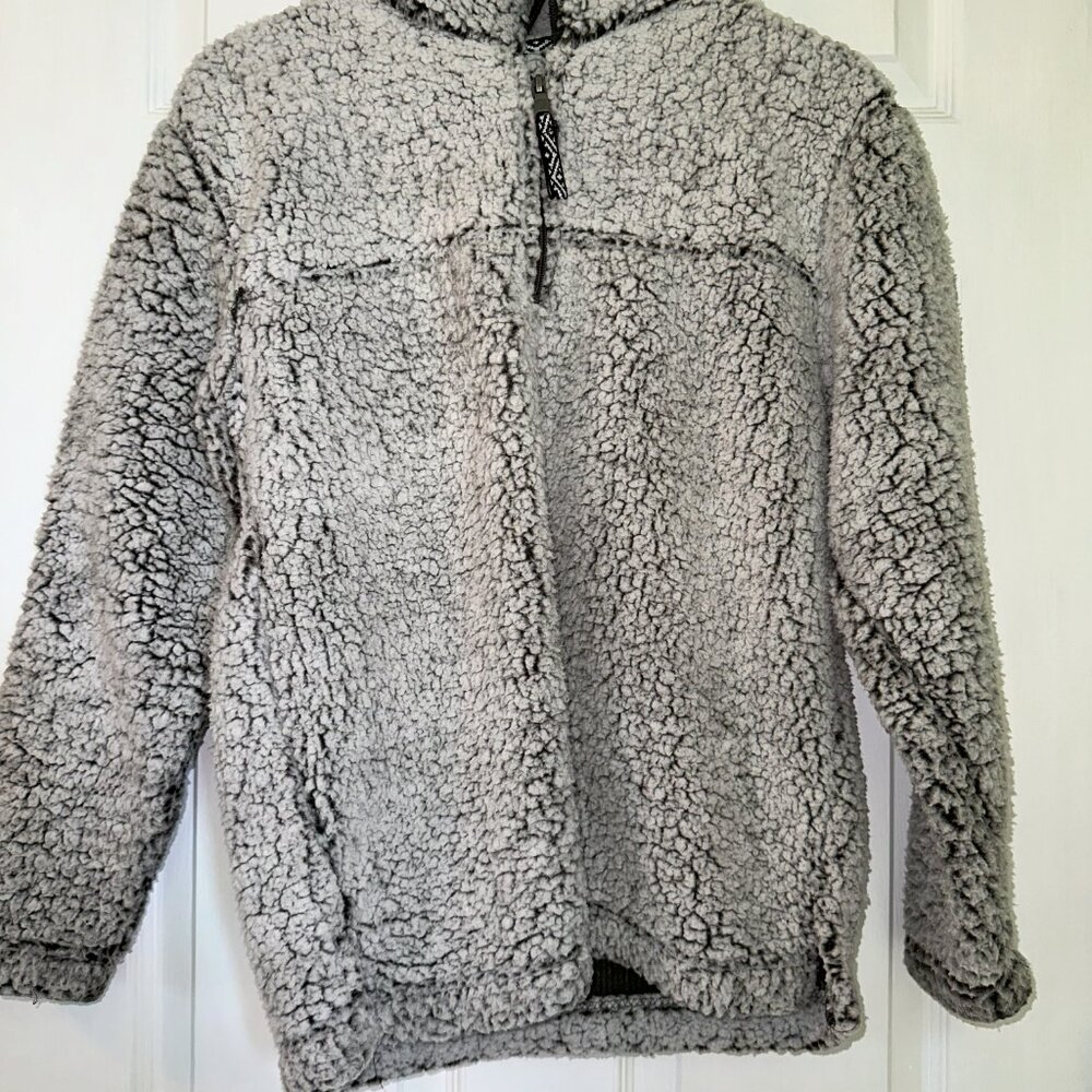 Boxercraft Black & White Fleece Quarter Zip XS